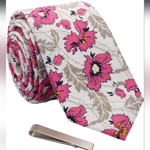 Skinny Floral Tie